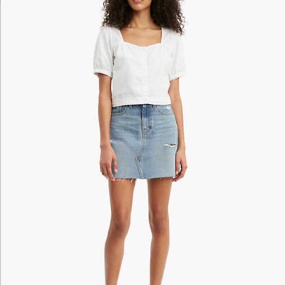 Women's High-Rise Deconstructed Skirt